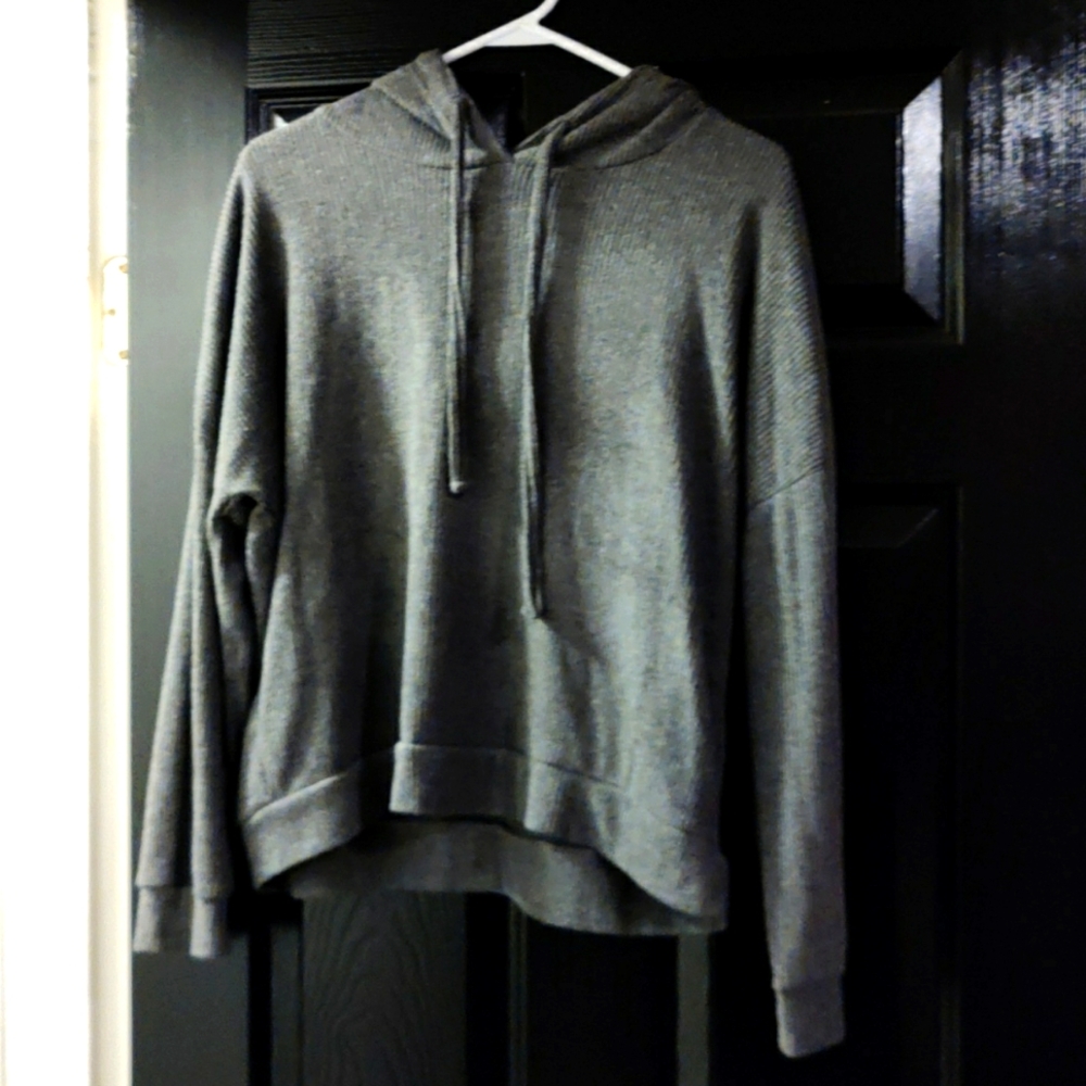 Thin ribbed hoodie